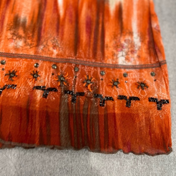 [42/XL]Marc Aurel Embellished Multi Color L/S Wool Blend Blouse - Picture 3 of 9